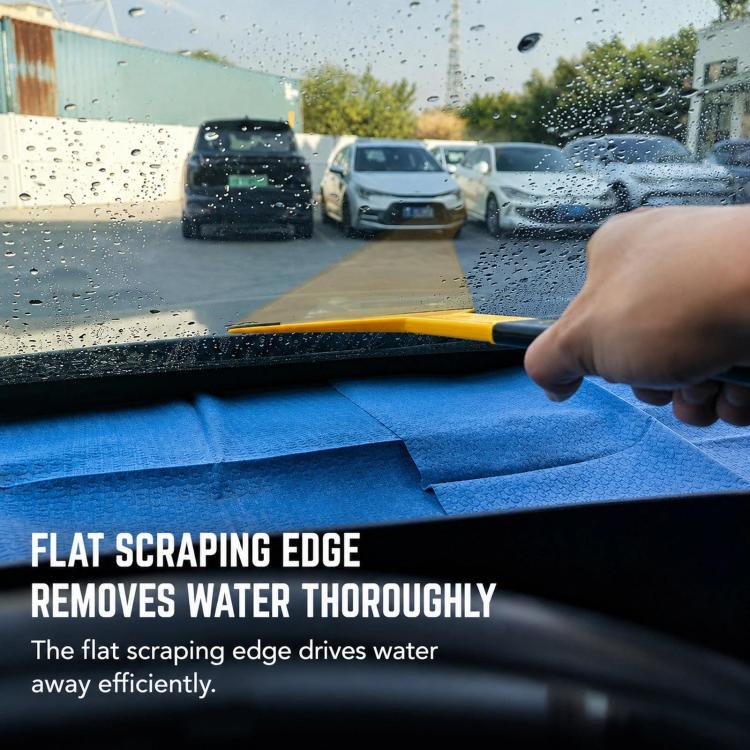 Tergivetro Qili con manico lungo e rivestimento in gomma idrorepellente per la pellicola oscurante dei finestrini dell'auto.
