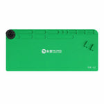 Tappetino da saldatura in silicone resistente al calore MIJING, antistatico, per riparazioni elettroniche., 79x30cm Green, 45x28cm Green, 45x28cm Gray