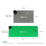 Tappetino da saldatura in silicone resistente al calore MIJING, antistatico, per riparazioni elettroniche., 79x30cm Green, 45x28cm Green, 45x28cm Gray