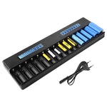 Caricabatterie al litio multifunzione HD-5885 a 16 slot con display LCD per batterie 26650 / 21700 / 18650, US Plug, EU Plug