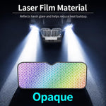 Parasole pieghevole e ispessito per parabrezza auto, inciso al laser., 140x70cm, 130x60cm, 130x70cm, 140x75cm, 150x80cm