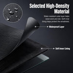 Grondaie per parabrezza auto, protezione antipioggia, copertura antipolvere per foglie e escrementi di uccelli., Front Aluminum Tint, Front Polyester Taffeta