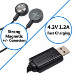 Caricabatterie al litio magnetico portatile e multifunzionale con spia luminosa, USB