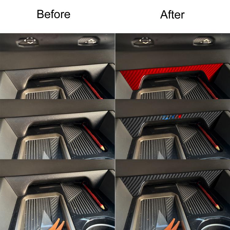 Adesivo decorativo anteriore per portabicchieri per BMW Serie 5 i5 G60 / G68 2023-2026