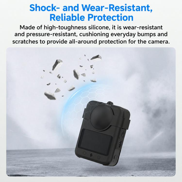 Copertura in silicone per obiettivo della fotocamera DJI Osmo 360 / 360 II Flymile.
