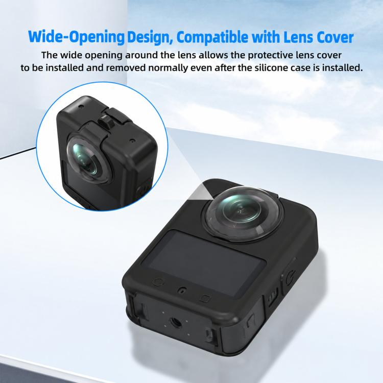 Copertura in silicone per obiettivo della fotocamera DJI Osmo 360 / 360 II Flymile.