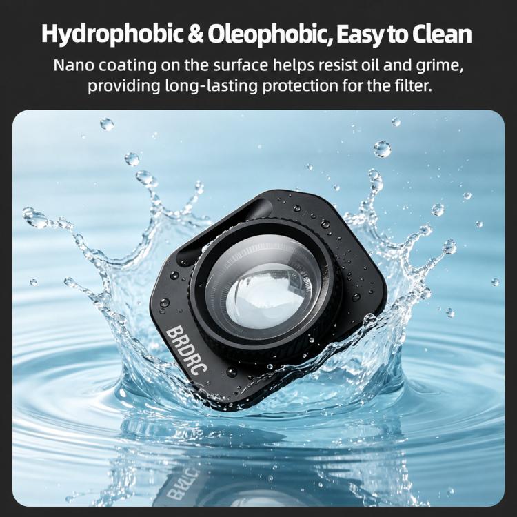Obiettivo grandangolare esterno a 108 gradi BRDRC per Insta360 Luna Pro.