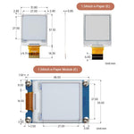 Display Waveshare da 1,54 pollici E6 E-Paper, E Ink Spectra 6 a colori, 240x240 pixel, interfaccia SPI., Without Driver Board, With Driver Board
