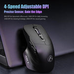 Mouse wireless IMICE G209, doppia modalità Bluetooth 2.4G, ergonomico, ricaricabile, ottico.