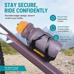 Bike Water Bottle Cage with Hidden Tracker Holder Compatible with AirTag / SmartTag or Huawei Tag