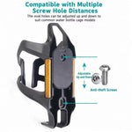 Bike Water Bottle Cage with Hidden Tracker Holder Compatible with AirTag / SmartTag or Huawei Tag