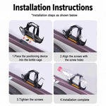Bike Water Bottle Cage with Hidden Tracker Holder Compatible with AirTag / SmartTag or Huawei Tag