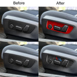 Adesivo per pannello interruttori regolazione sedile per BMW Serie 5 i5 G60 / G68 2023-2026