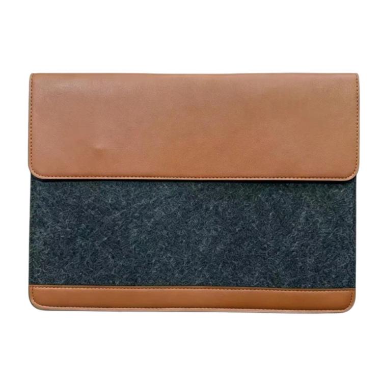 Custodia per laptop in feltro, cover in pelle PU, busta con chiusura magnetica, 14-15.4 inch, 13-14 inch