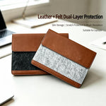 Custodia per laptop in feltro, cover in pelle PU, busta con chiusura magnetica, 14-15.4 inch, 13-14 inch