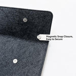 Custodia per laptop in feltro, cover in pelle PU, busta con chiusura magnetica, 14-15.4 inch, 13-14 inch