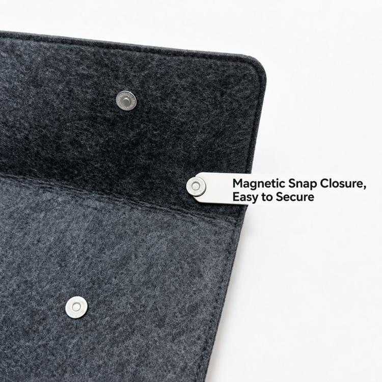 Custodia per laptop in feltro, cover in pelle PU, busta con chiusura magnetica, 14-15.4 inch, 13-14 inch