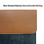 Custodia per laptop in feltro, cover in pelle PU, busta con chiusura magnetica, 14-15.4 inch, 13-14 inch