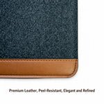 Custodia per laptop in feltro, cover in pelle PU, busta con chiusura magnetica, 14-15.4 inch, 13-14 inch