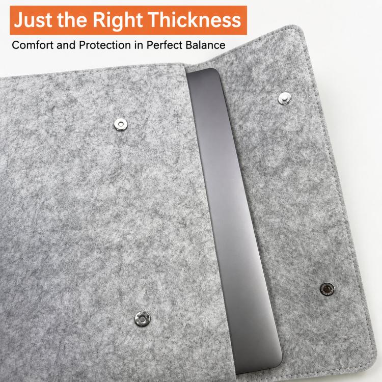 Custodia per laptop in feltro, cover in pelle PU, busta con chiusura magnetica, 14-15.4 inch, 13-14 inch
