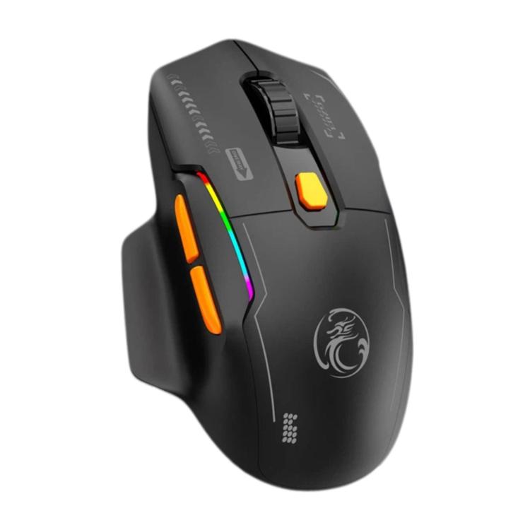 Mouse da gioco wireless iMICE G203 Tri-Mode, 12800 DPI, frequenza di polling di 1000Hz, ricaricabile, con illuminazione RGB., G203