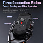 Mouse da gioco wireless iMICE G203 Tri-Mode, 12800 DPI, frequenza di polling di 1000Hz, ricaricabile, con illuminazione RGB., G203