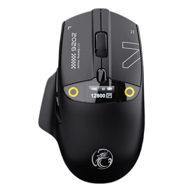 iMICE G205 Tri-Mode Wireless Gaming Mouse With Smart Display Screen 12800 DPI Rechargeable Ergonomic Mouse