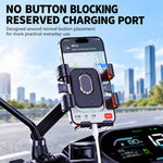 Supporto per telefono con navigatore stabilizzato contro le vibrazioni per moto elettrica, Handlebar, Rearview Mirror