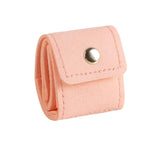 Mini pochette da viaggio a 4 scomparti per gioielli, pieghevole, per anelli e orecchini, con chiusura a bottone automatico.