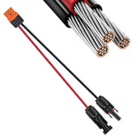 Cavo di ricarica per batterie portatili in rame puro da MC4 a XT60if, 91.5cm, 150cm, 180cm, 270cm, 365cm, 500cm