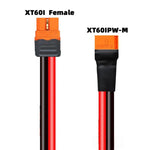 Cavo di prolunga XT60if maschio/femmina con connettore in rame puro da 12AWG per sistemi di accumulo di energia mobile., 0.61m, 0.91m, 1.83m, 3.66m, 6.1m, 9.15m, 12.1m, 15.2m