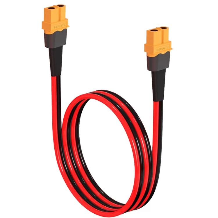 Cavo di prolunga XT60 femmina-femmina in rame puro per il collegamento di dispositivi di accumulo di energia mobile., 0.61m, 0.91m, 1.83m, 2.74m, 3.66m, 4.57m, 6.1m, 9.15m, 12.1m, 15.2m