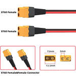 Cavo di prolunga XT60 femmina-femmina in rame puro per il collegamento di dispositivi di accumulo di energia mobile., 0.61m, 0.91m, 1.83m, 2.74m, 3.66m, 4.57m, 6.1m, 9.15m, 12.1m, 15.2m