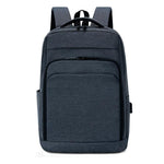 REMOID 26090 Zaino da uomo per laptop, sottile, da viaggio, con porta di ricarica USB
