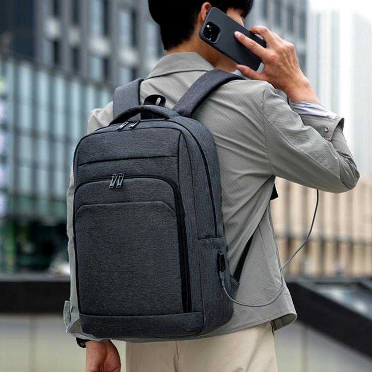 REMOID 26090 Zaino da uomo per laptop, sottile, da viaggio, con porta di ricarica USB