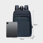 REMOID 26090 Zaino da uomo per laptop, sottile, da viaggio, con porta di ricarica USB