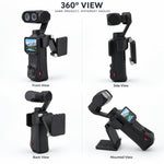Supporto magnetico avvolgente per Insta360 Luna Pro / Ultra, angolazione regolabile, pieghevole, a mani libere., Wrap-around