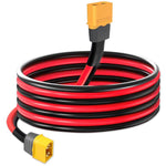 Cavo di prolunga XT60 maschio-maschio 30A per sistemi di accumulo di energia mobile, 0.61m, 0.91m, 1.83m, 2.74m, 3.66m, 4.57m, 6.1m, 9.15m, 12.1m, 15.2m, 18.3m, 24.2m