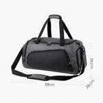 REMOID T17 Borsa sportiva da palestra di grandi dimensioni, borsa da viaggio con scomparto per scarpe, tasca impermeabile, zaino.