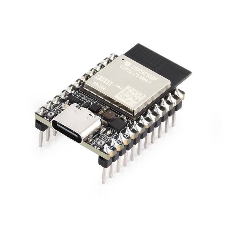 Scheda di sviluppo Waveshare ESP32-C5 Mini Dual-Band Wi-Fi 6, processore single-core a 240 MHz, with Pinheader, Without Pinheader