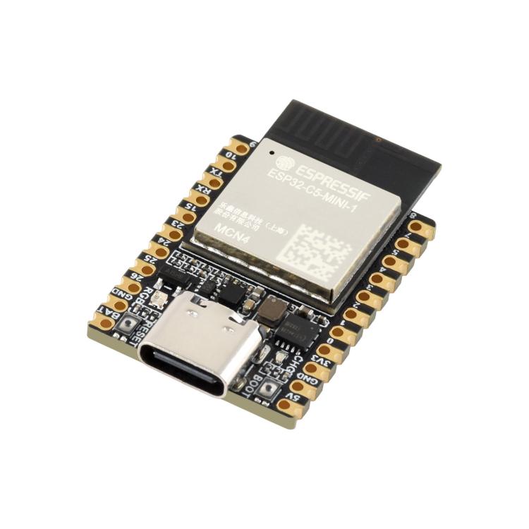 Scheda di sviluppo Waveshare ESP32-C5 Mini Dual-Band Wi-Fi 6, processore single-core a 240 MHz, with Pinheader, Without Pinheader