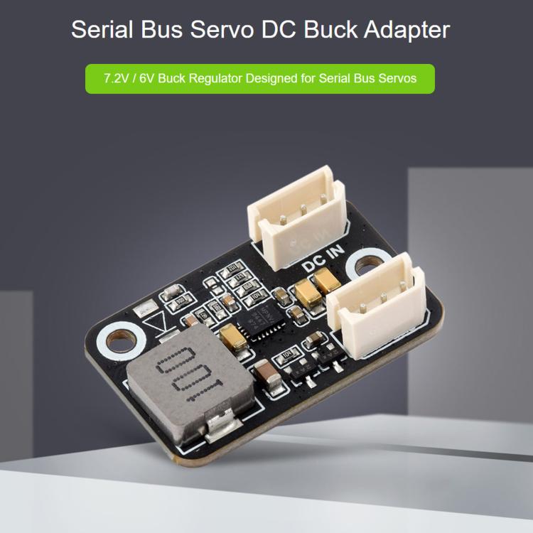 Regolatore buck per servomotori con bus seriale, mini modulo adattatore buck CC., Waveshare  7.2V, Waveshare 6V