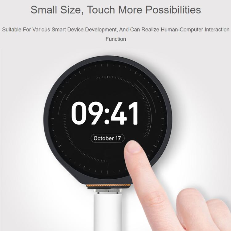 Scheda di sviluppo Waveshare ESP32-C6 con display LCD touch da 1,28 pollici, risoluzione 240 × 240, 65.000 colori, Without Metal Case, With Metal Case