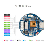 Scheda di sviluppo Waveshare ESP32-C6 con display LCD touch da 1,28 pollici, risoluzione 240 × 240, 65.000 colori, Without Metal Case, With Metal Case