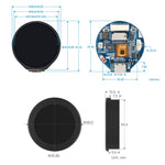 Scheda di sviluppo Waveshare ESP32-C6 con display LCD touch da 1,28 pollici, risoluzione 240 × 240, 65.000 colori, Without Metal Case, With Metal Case