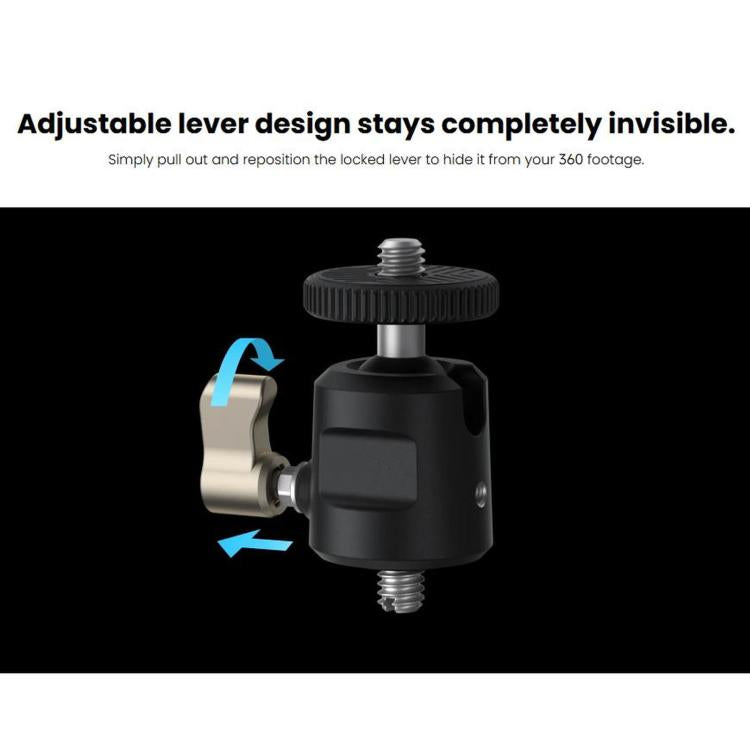 Adattatore originale da 1/4 di pollice per montaggio in auto per Insta360 X6 / X5 / Ace Pro 2 / GO Ultra, 1/4 Inch In-Car Mount Adapter