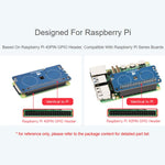 Waveshare DA7212 HAT audio I2S di tipo B per Raspberry Pi, connettori per altoparlanti integrati e chip EEPROM.