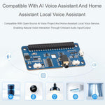 Waveshare DA7212 HAT audio I2S di tipo B per Raspberry Pi, connettori per altoparlanti integrati e chip EEPROM.
