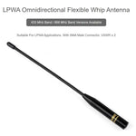 Antenna flessibile omnidirezionale LPWA con connettore SMA maschio, basso VSWR, Waveshare 433MHz, Waveshare 868MHz