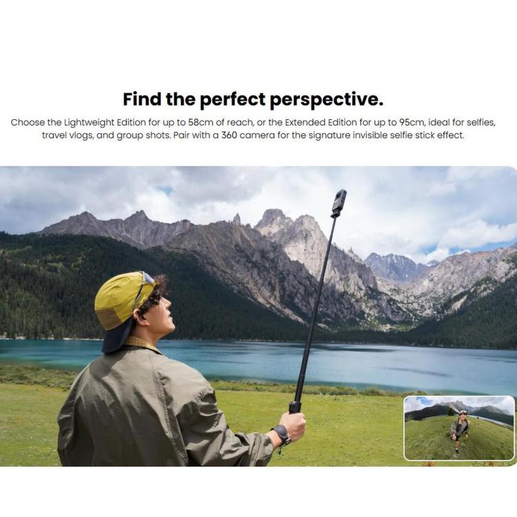 Kit telecomando per selfie stick pieghevole originale Insta360 X6, Extended Edition White, Extended Edition Black, Lightweight Edition Black, Lightweight Edition White